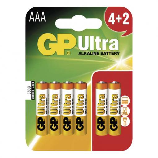 GP Ultra LR03 (AAA) 4+2ks - Batérie alkalické