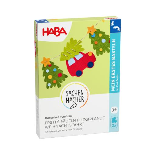 Haba Haba Kreatívna sada Prvé navliekanie plstená girlanda Vianočná cesta