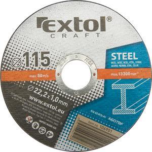 EXTOL - Kotúč rezný na kov 115x1,0x22 mm