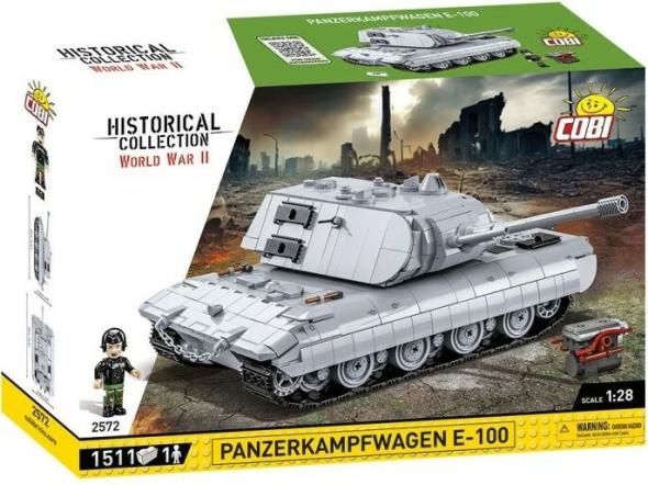 Cobi Cobi 2572 II WW Panzerkampfwagen E-100, 1:28, 1511 k, 1 f