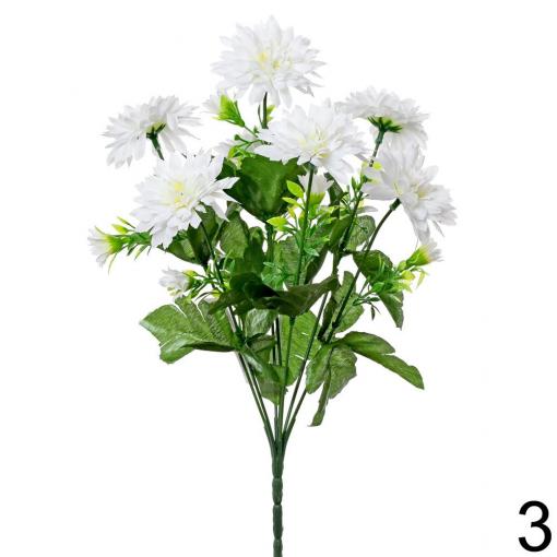 Kytica chryzantéma 35cm biela - Umelé kvety