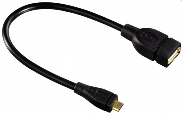 Hama redukcia USB A zásuvka - micro B vidlica - Redukcia USB A-B