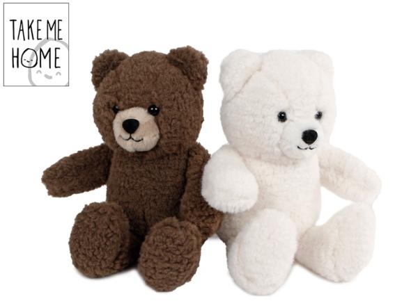 MIKRO -  Take Me Home medveď plyšový 24cm hendý - plyšová hračka