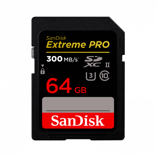 SanDisk Extreme Pro SDXC 64GB Class 10 UHS-II (r300MB,w260MB) - Pamäťová karta SD