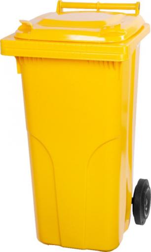 Strend Pro - Nádoba MGB 240 lit, plast, žltá, popolnica na odpad
