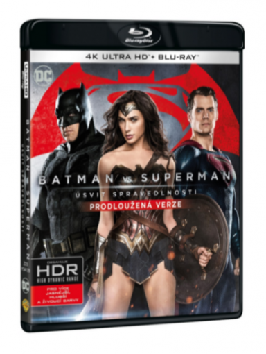 Batman vs. Superman: Úsvit spravedlnosti - predĺžená verzia - UHD Blu-ray film (2BD)