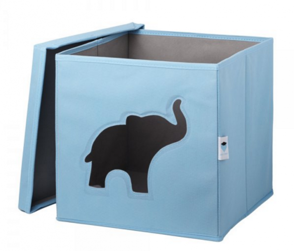 LOVE IT STORE IT slon - Box na hračky s krytom a okienkom