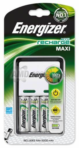 Energizer Maxi + 4ks (AA) 2000 Ah - Nabíjačka batérií + 4ks AA