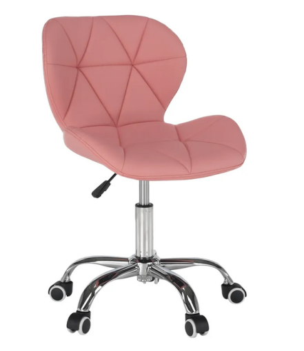 ARGUS NEW RU - Kancelárska stolička, ružová/chróm