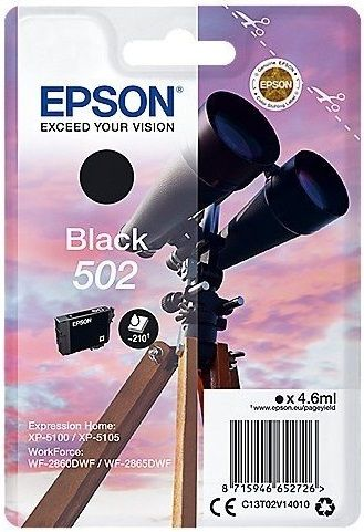 Epson 502 black XP-5100 4.6ml - Náplň pre tlačiareň