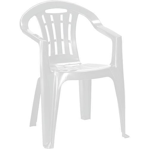 CURVER® MALLORCA BI - stolička bez podušky, biela, plastová, max 100kg