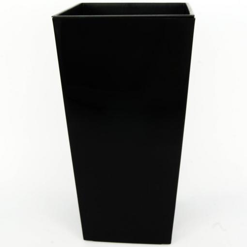 Florasystém - Obal + vklad Finezja čierny 19x19x36cm