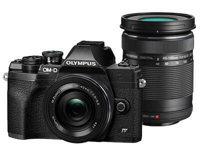 Olympus E-M10 Mark IV čierny + Pancake EZ-M 14-42 mm EZ čierny + 40-150mm R čierny - Digitálny fotoaparát
