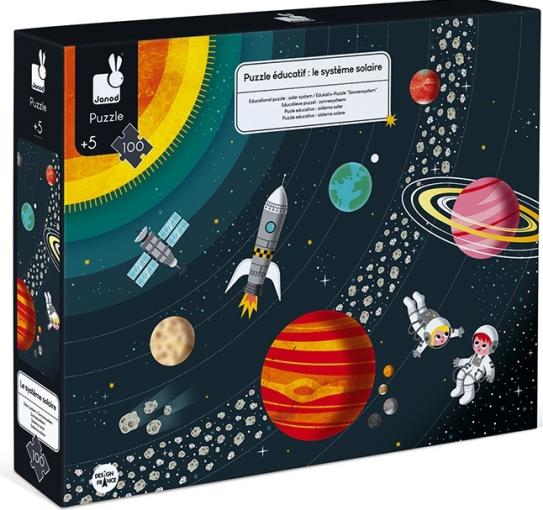 Janod Janod Puzzle Vzdelávacie Vesmír a slnečná sústava 100 ks