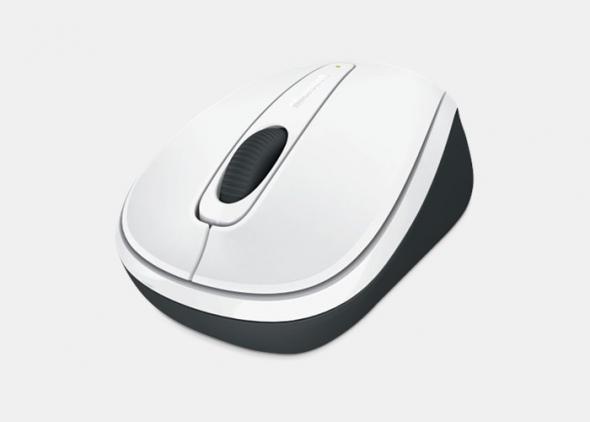 Microsoft Wireless Mobile Mouse 3500 white gloss - Wireless optická myš