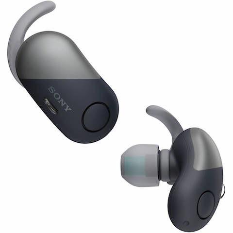 Sony WF-SP700NB čierne - Bezdrôtové slúchadlá s potlačením hluku na cvičenie