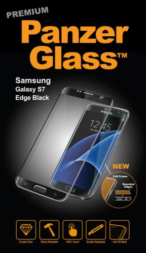PanzerGlass Tvrdené sklo pre Samsung Galaxy S7 Edge, čierna - Tvrdené sklo pre Samsung Galaxy S7 Edge, čierna