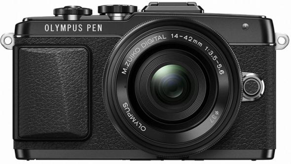 Olympus PEN E-PL7 čierny + 14-42mm Pancake čierny vystavený kus - Digitálny fotoaparát