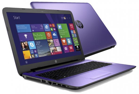 HP 15-ac031nc fialový - 15,6" Notebook