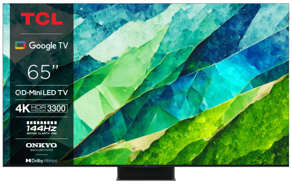 TCL 65C855  + predĺžená záruka na 5 rokov - QLED Mini LED 4K Goole TV