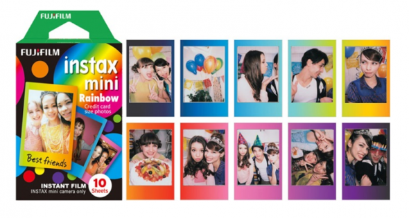 Fujifilm Instax MINI 10list Rainbow - Fotopapier určený pre fotoaparáty Instax MINI