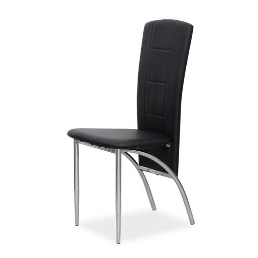 FINA CI - stolička jedálenská čierna/chróm