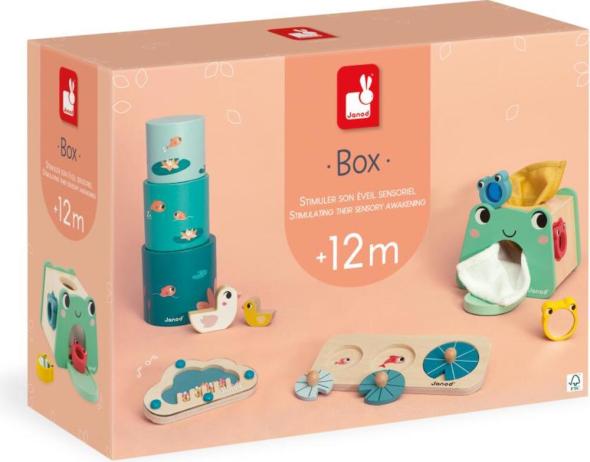 Janod Janod Box Stimulácia zmyslového vnímania u detí od 12 mesiacov