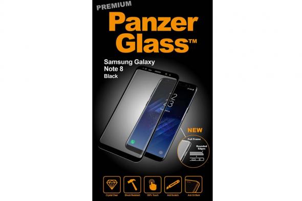 PanzerGlass Tvrdené sklo Case Friendly pre Samsung Galaxy Note 8, čierna - Tvrdené sklo