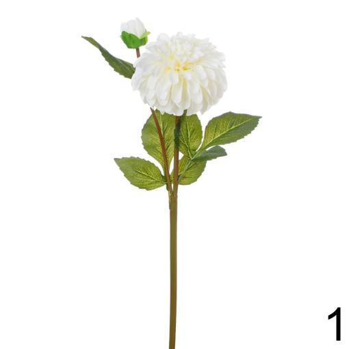 Dahlia BIELA 66cm - Umelé kvety