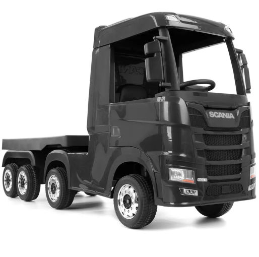 Hecht SCANIA R SERIES BLACK - Elektrické nákladné autíčko