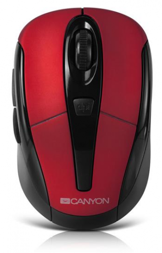 Canyon MSO-W6 - Wireless optická myš červená