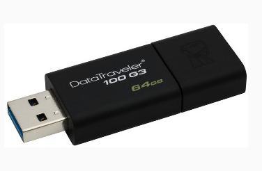 Kingston DataTraveler 100 G3 64GB čierny - USB 3.0 kľúč