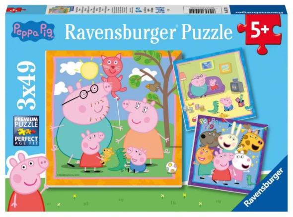 Ravensburger Prasiatko Peppa 3x49 dielikov