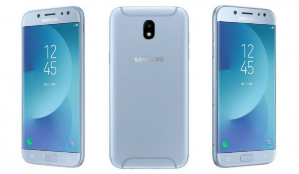 Samsung Galaxy J7 2017 Dual SIM strieborný vystavený kus - Mobilný telefón