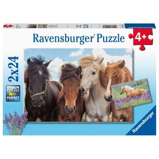 Ravensburger Fotky koní 2x24 dielikov