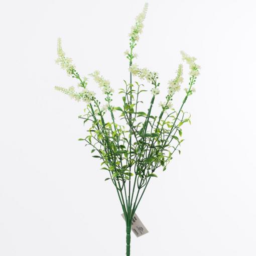 Zápich vres kvietky krémové 40cm - Umelé kvety
