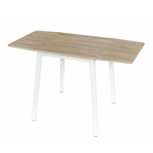 MAURO DS/BI - jedálenský stôl rozkladací 60-120x60x75cm biela/dub sonoma