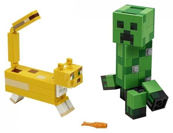 LEGO Minecraft Veľká figúrka: Creeper™ a Ocelot - Stavebnica