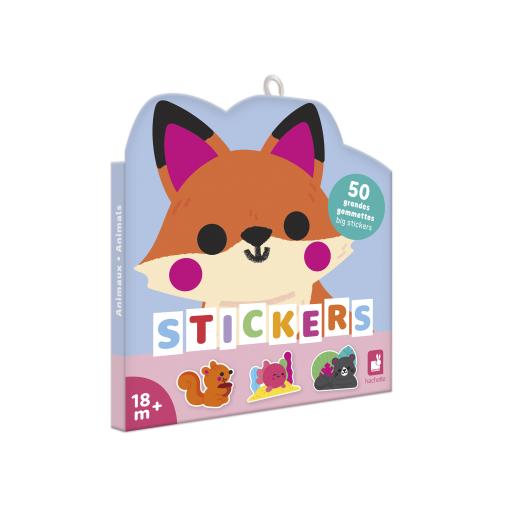 Janod Janod Stickers Veľké samolepky Zvieratká 50 ks od 18 mesiacov