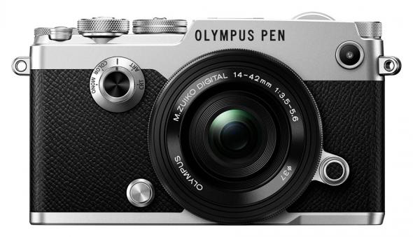 Olympus PEN-F + M.ZD ED 14-42mm f/3.5-5.6 EZ Pancake Strieborný - Digitálny fotoaparát