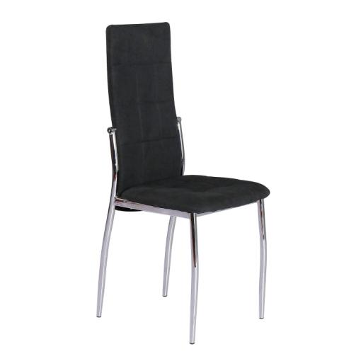 ADORA NEW CI - stolička jedálenská látka čierna/kov, max 110kg
