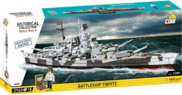 Cobi Cobi II WW Battleship Tirpitz, 1:300, 2920 k, EXECUTIVE EDITION