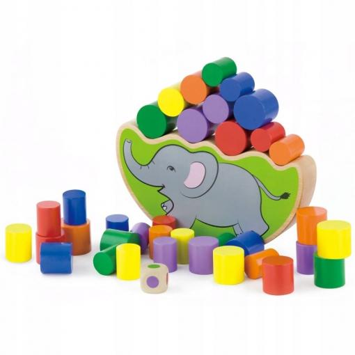 Viga Drevený balančný slon - Drevené hračky