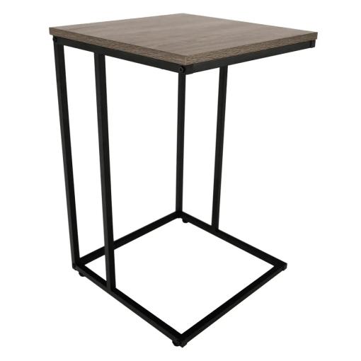 KALA CI - Príručný stolík 40x40x61 cm, čierna