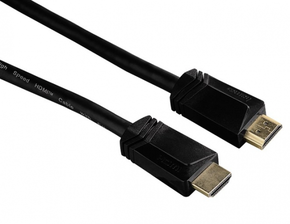 Hama HDMI kábel vidlica - vidlica pozlátený 3* 1.5m - HDMi kábel 1.5m