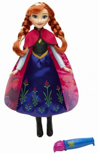 Hasbro Frozen Anna s vyfarbovacou sukňou - Bábika