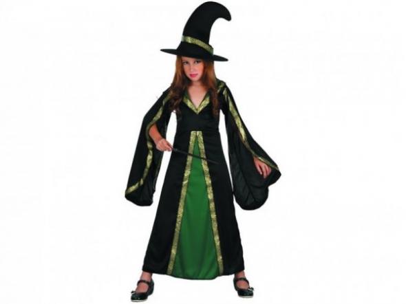 Casallia Karnevalový kostým Čarodejnica zelená - M - Karnevalový kostým