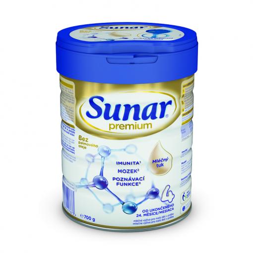 SUNAR Premium 4 Mlieko dojčenské 700 g