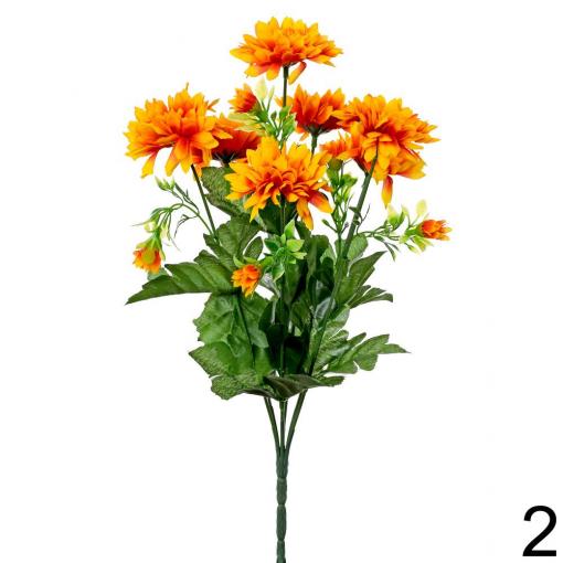 Kytica chryzantéma 35cm oranžová - Umelé kvety