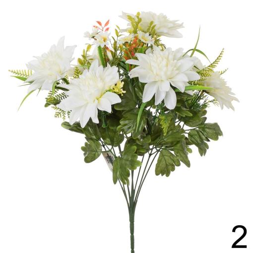 Kytica dahlia SMOTANOVÁ 48 cm - Umelé kvety